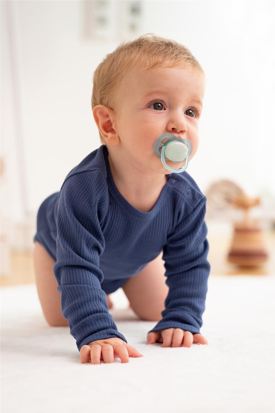 Owli Unisex Mavi Bebek Takım