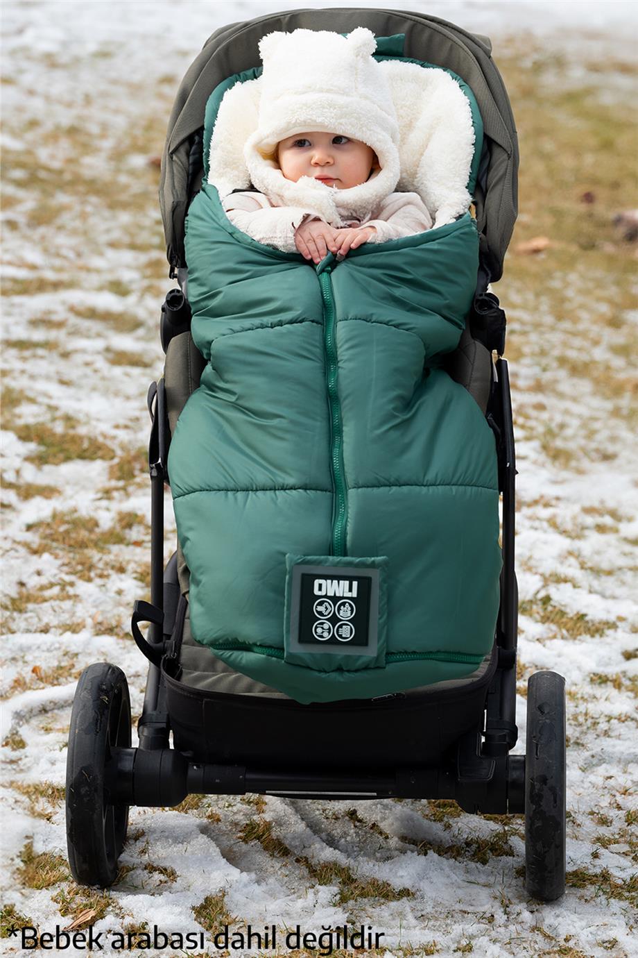 Owli Unisex Yeşil Puset Tulumu