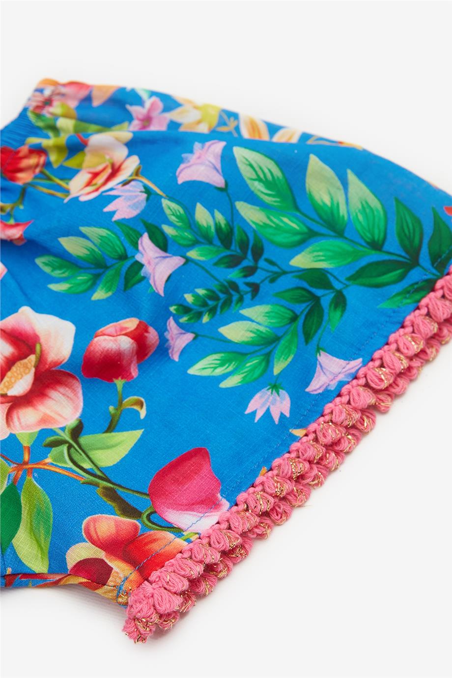 Swatsky Kız Çocuk Desenli Crop Top