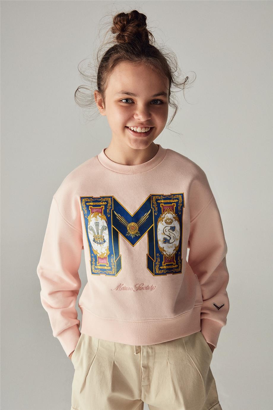 Swatsky Kız Çocuk Pembe Sweatshirt