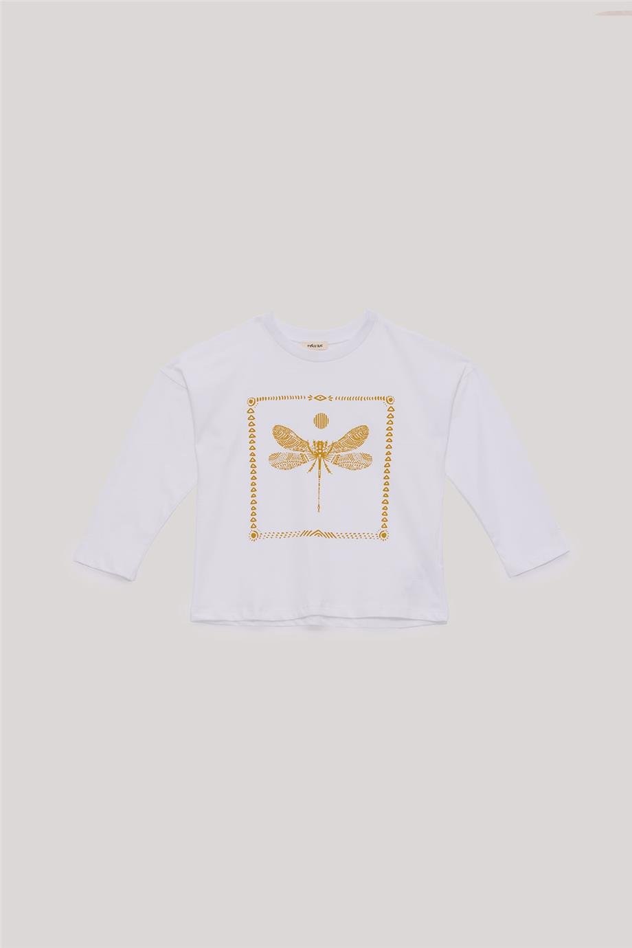 Tyess Basic Kız Çocuk Beyaz T-Shirt