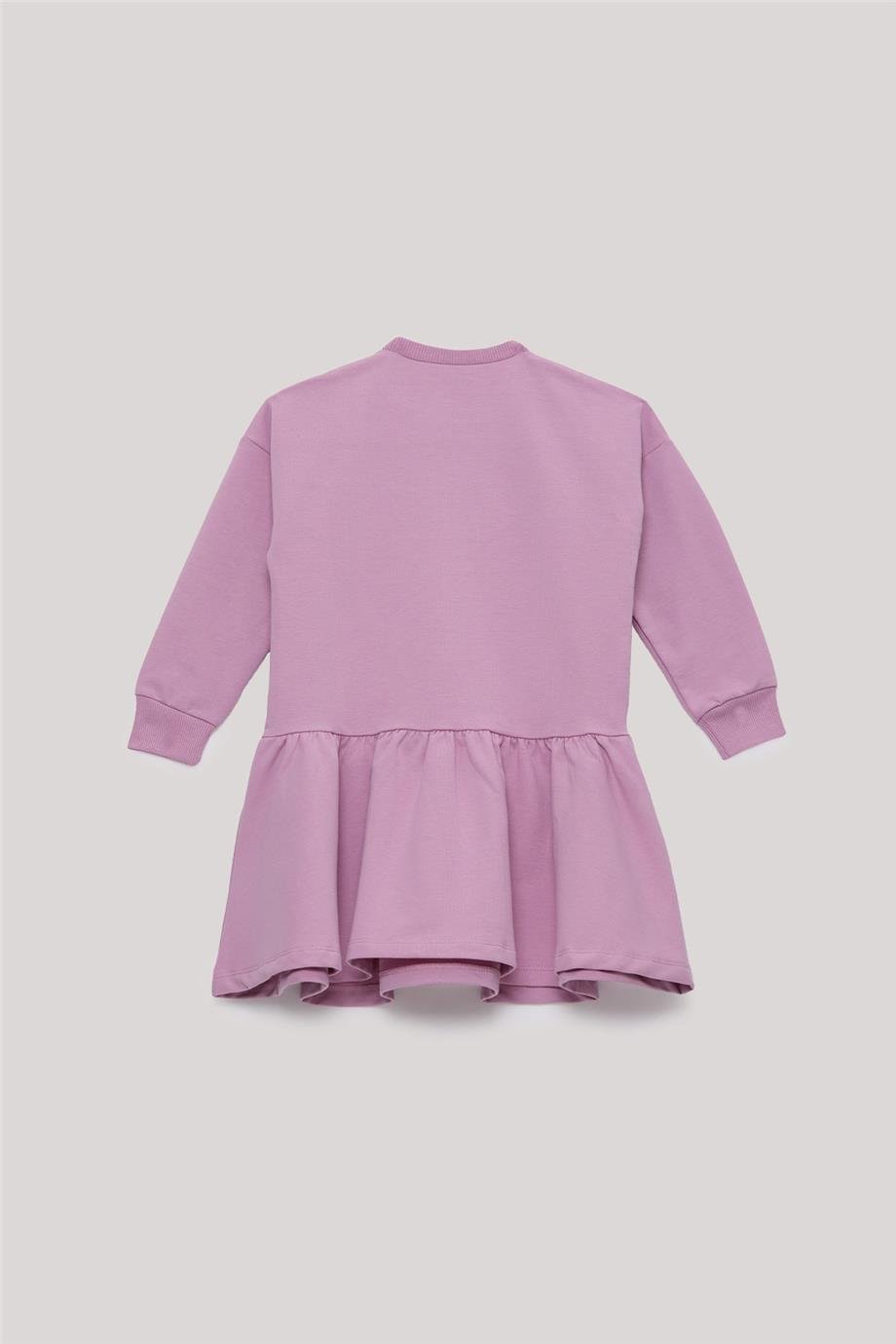 Tyess Basic Kız Çocuk Pembe Elbise