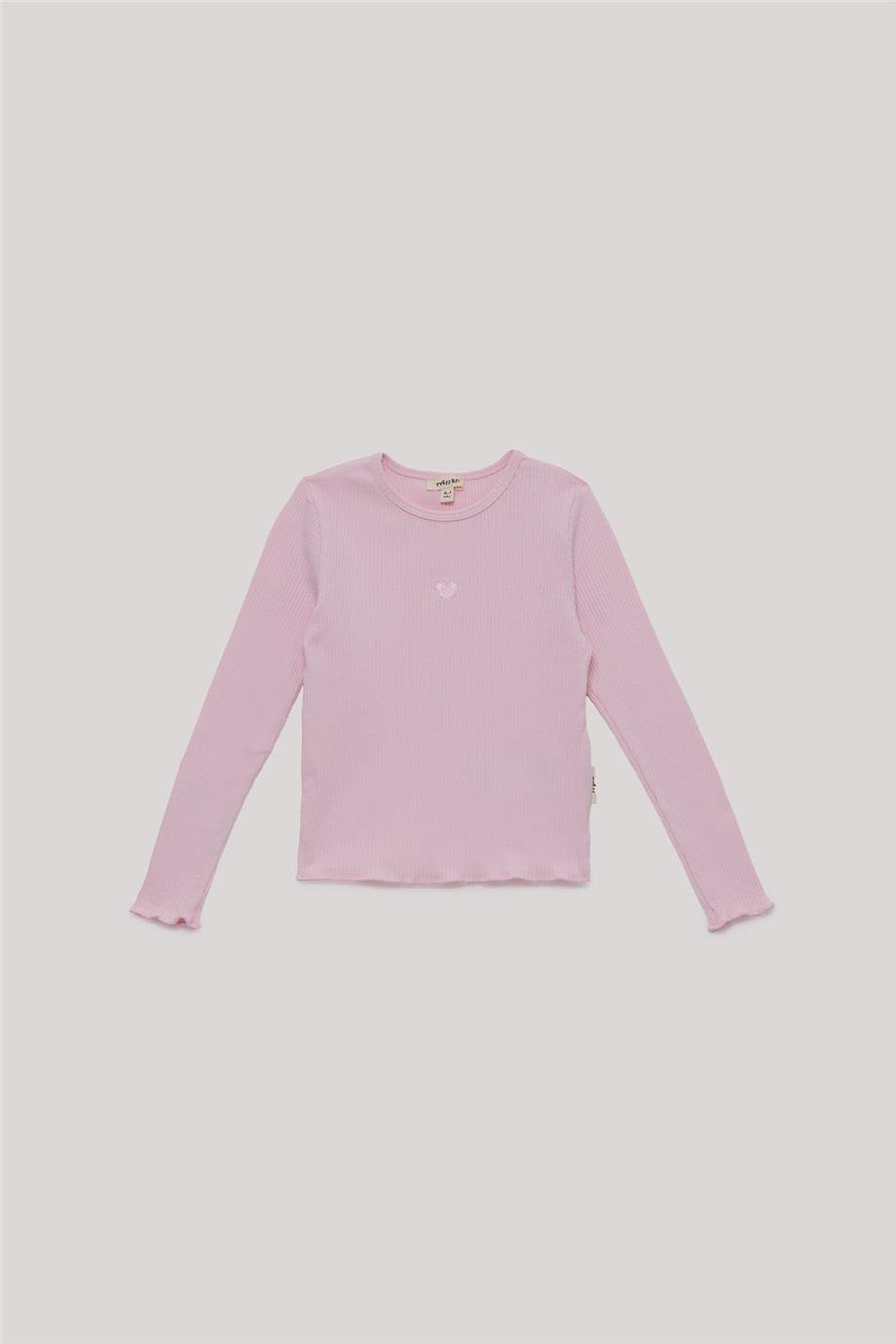 Tyess Basic Kız Çocuk Pembe T-Shirt