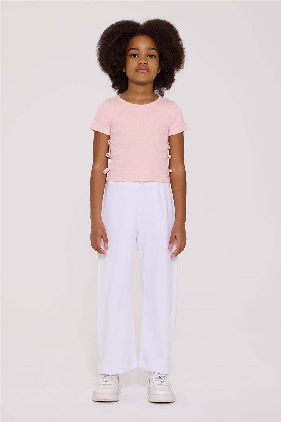 Tyess Basic Kız Çocuk Pembe Tshirt