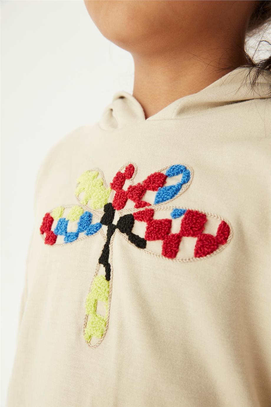 Tyess Kız Çocuk Bej Sweatshirt