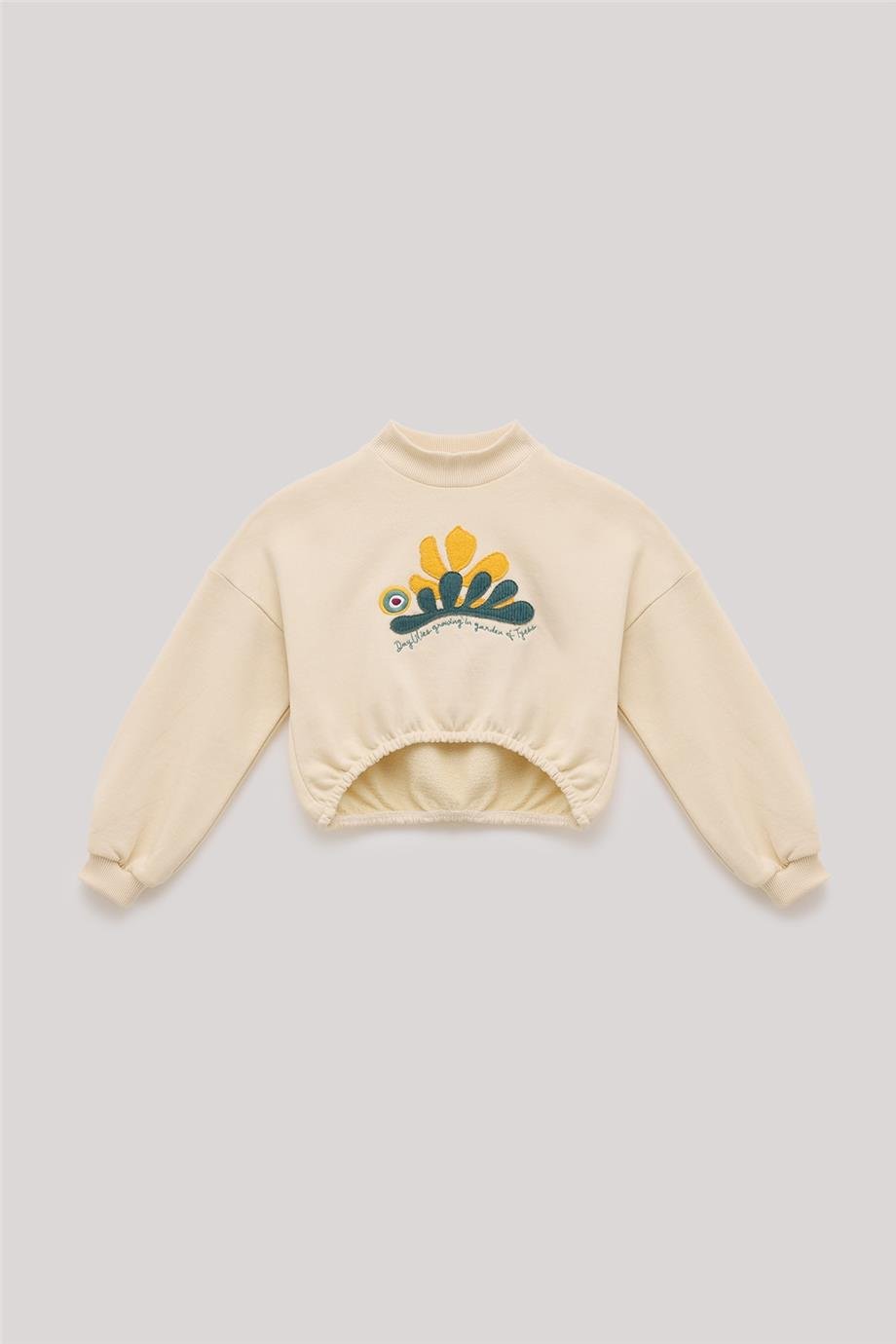 Tyess Kız Çocuk Bej Sweatshirt