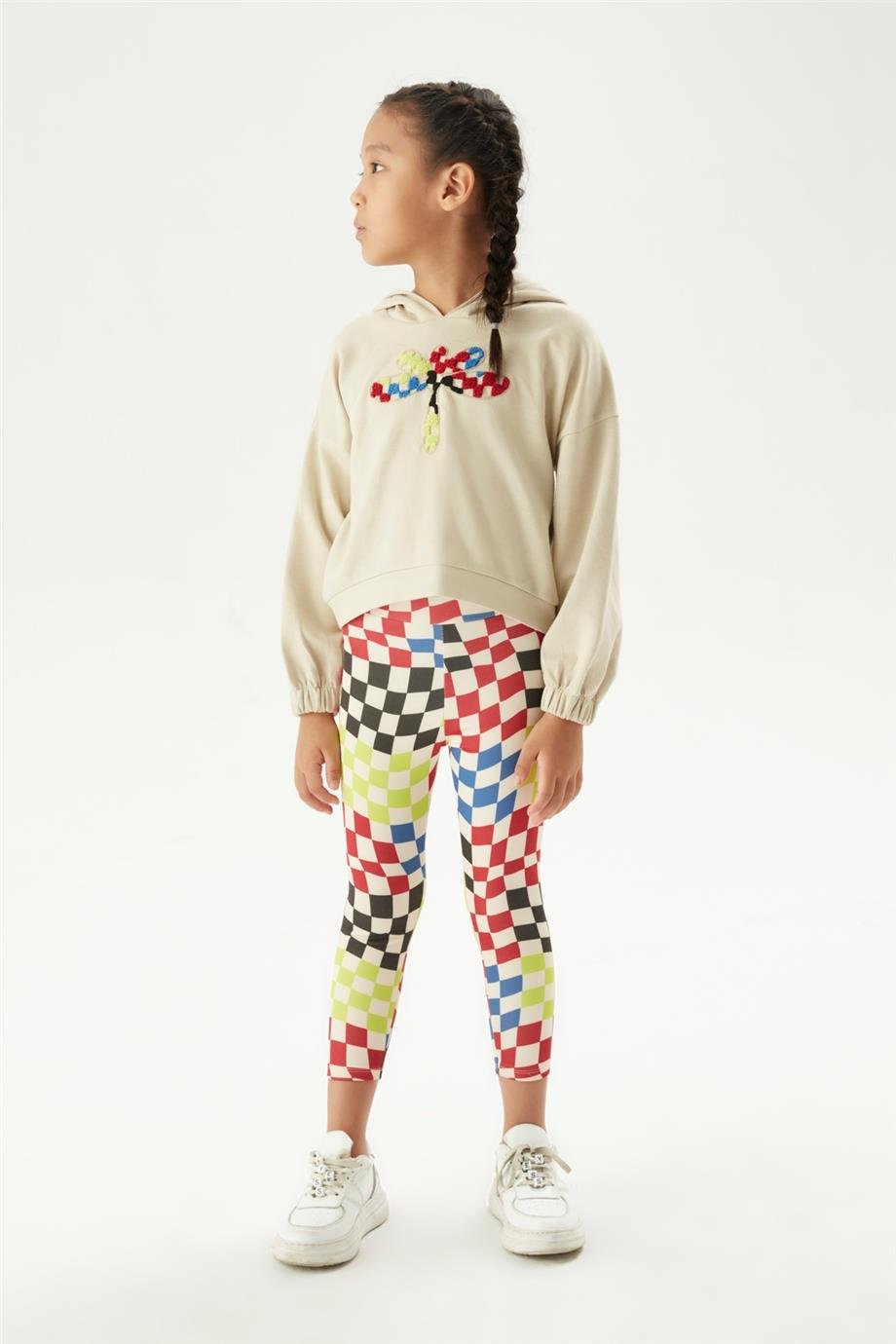 Tyess Kız Çocuk Bej Sweatshirt