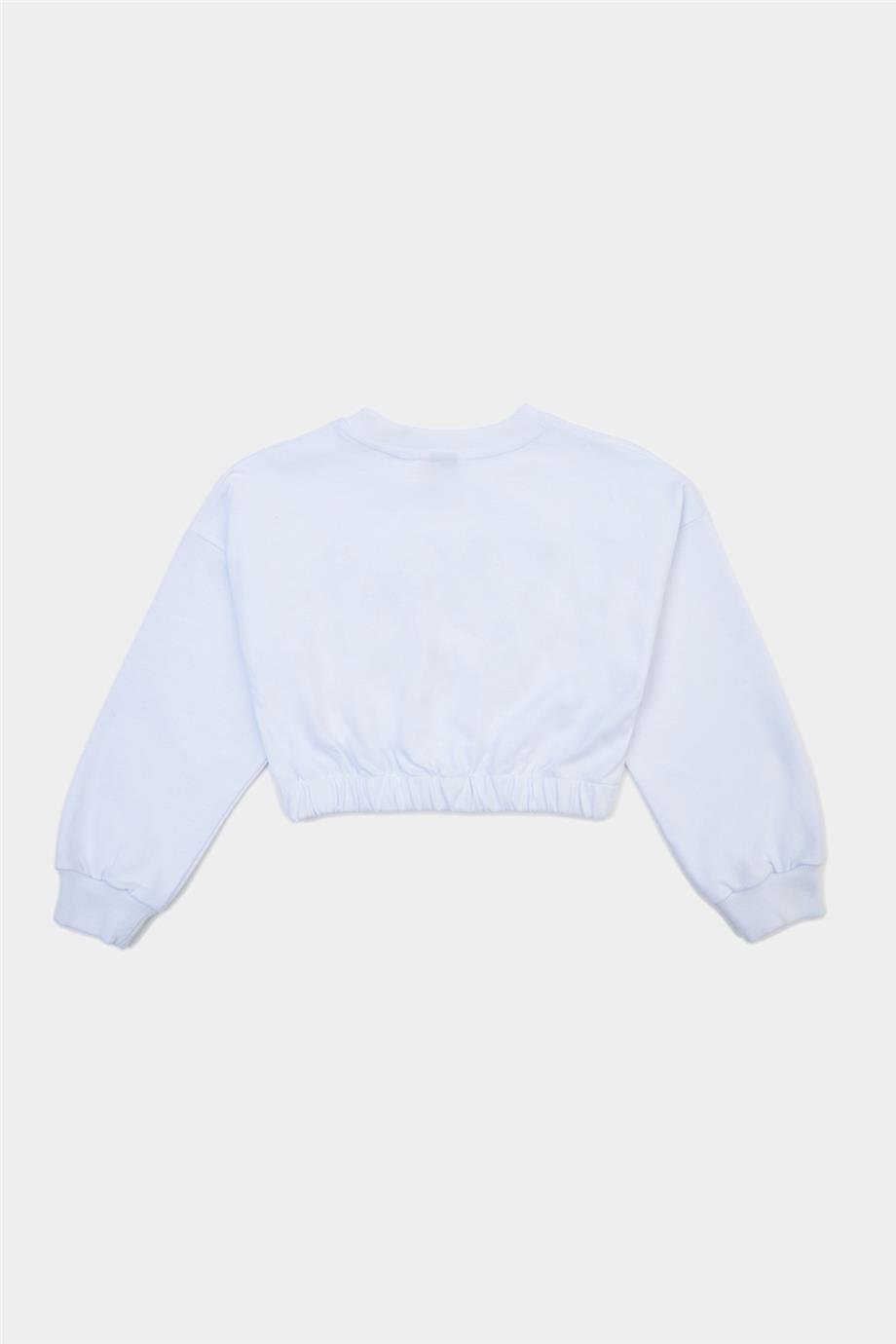 Tyess Kız Çocuk Beyaz Sweatshirt