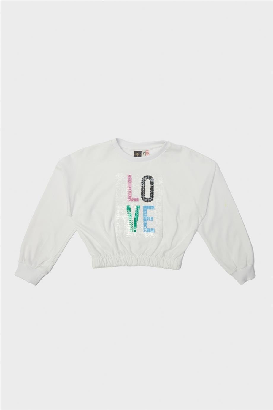 Tyess Kız Çocuk Beyaz Sweatshirt