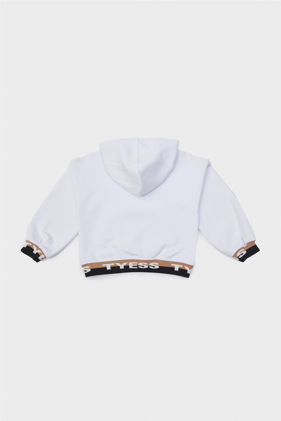 Tyess Kız Çocuk Beyaz Sweatshirt