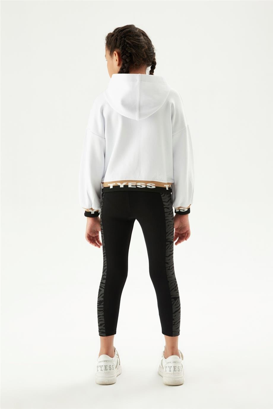 Tyess Kız Çocuk Beyaz Sweatshirt
