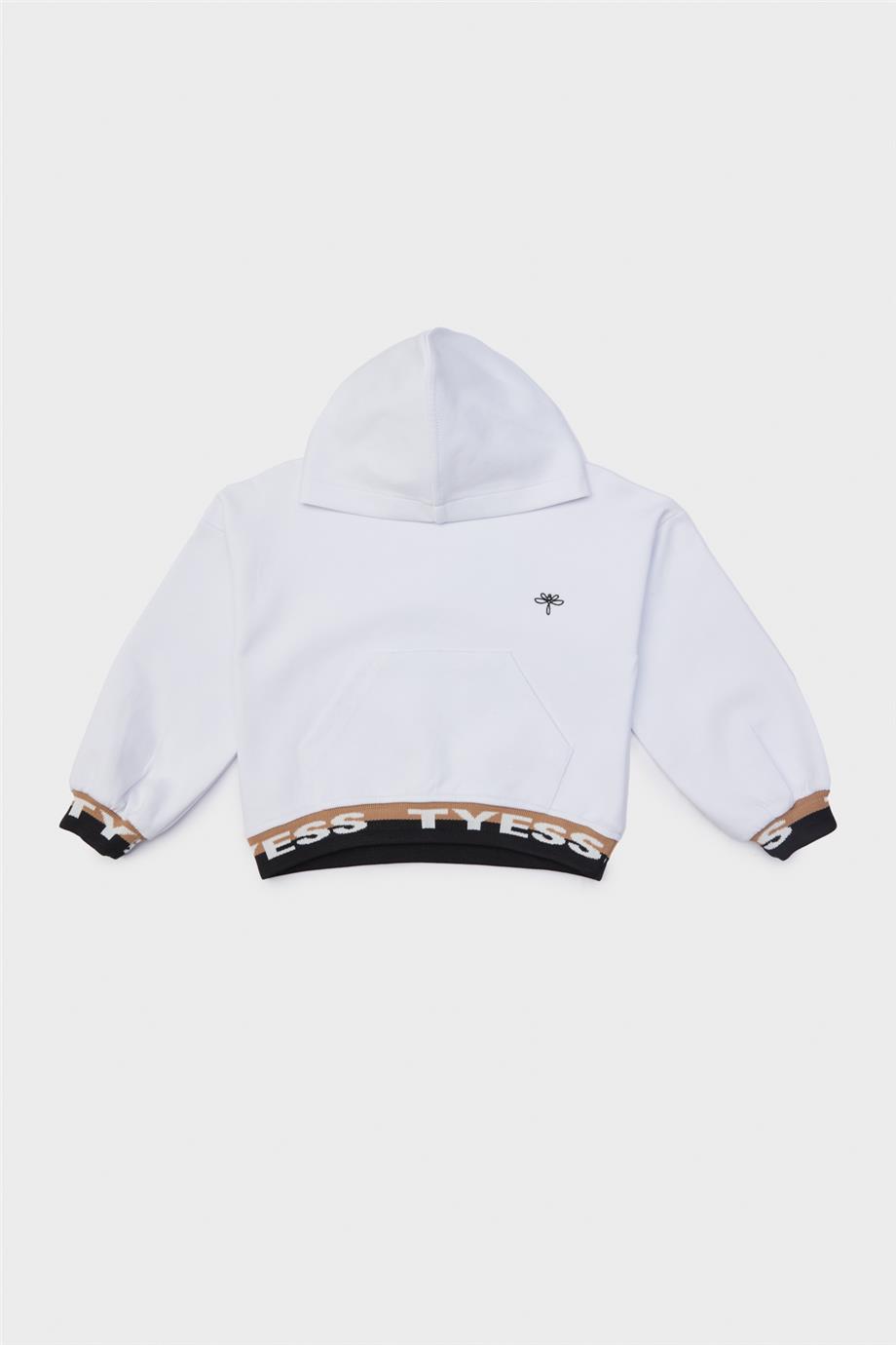 Tyess Kız Çocuk Beyaz Sweatshirt