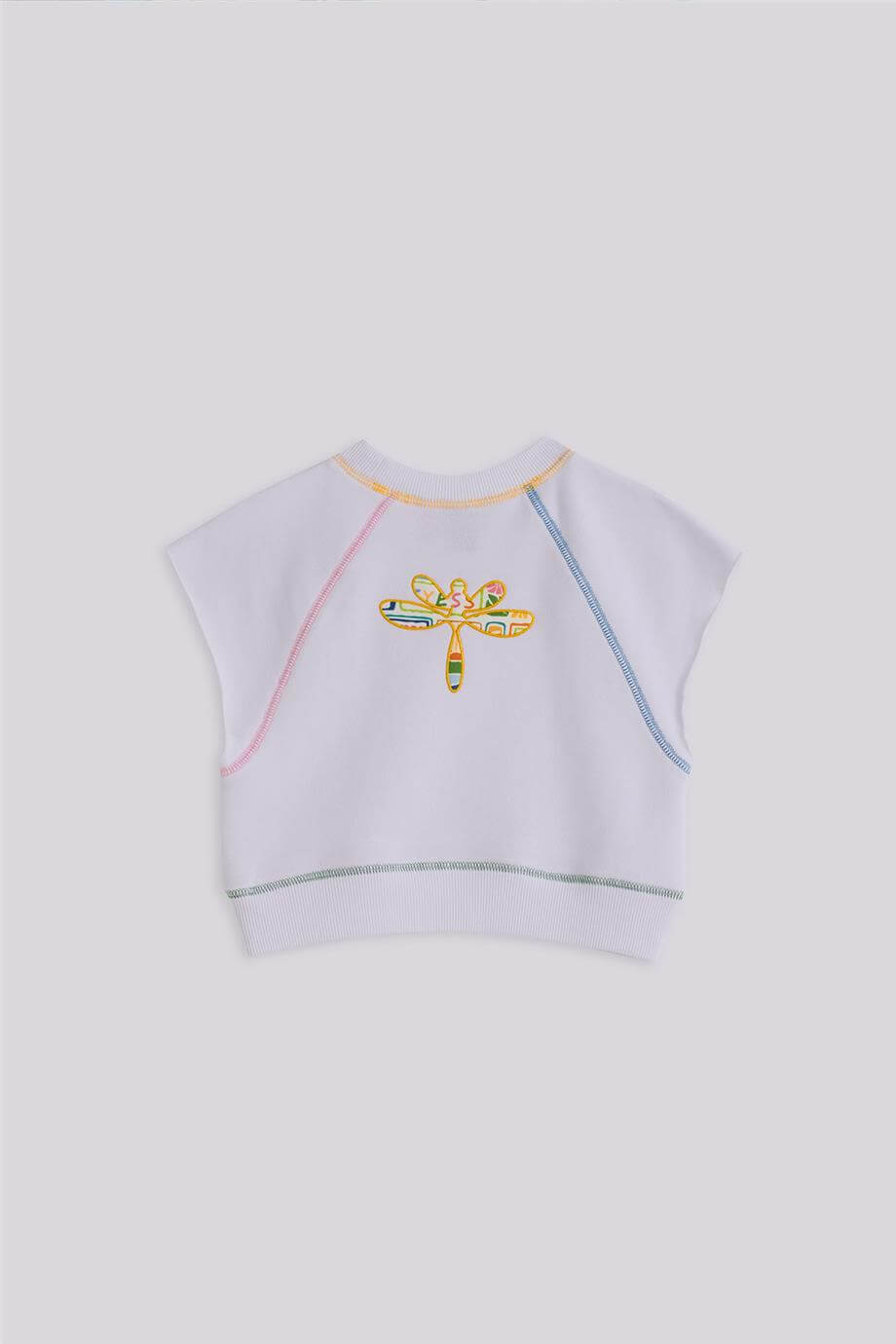 Tyess Kız Çocuk Beyaz Sweatshirt
