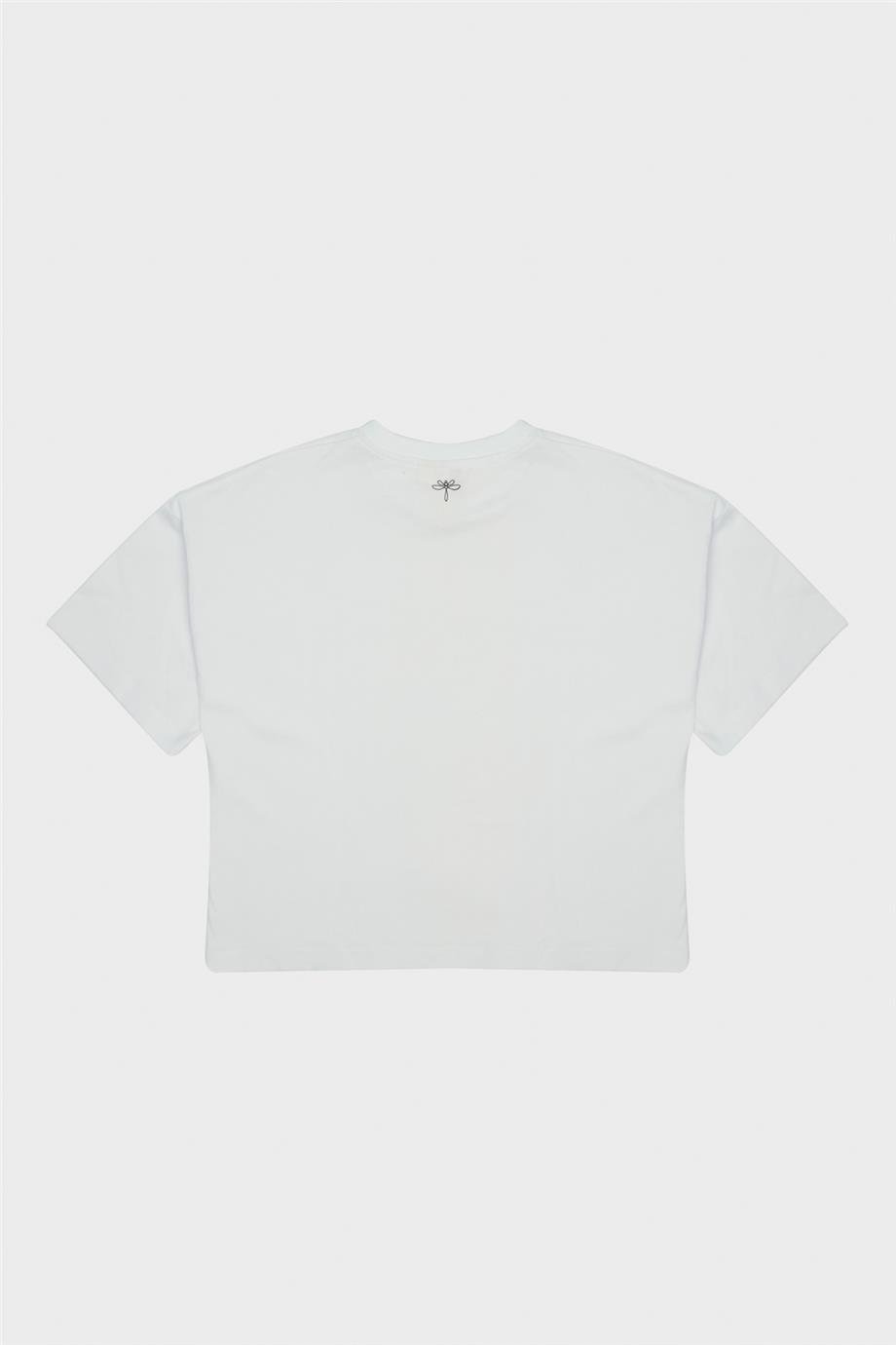 Tyess Kız Çocuk Beyaz T-Shirt