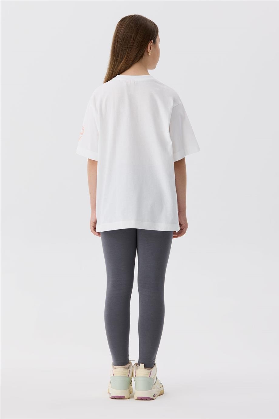 Tyess Kız Çocuk Beyaz T-Shirt