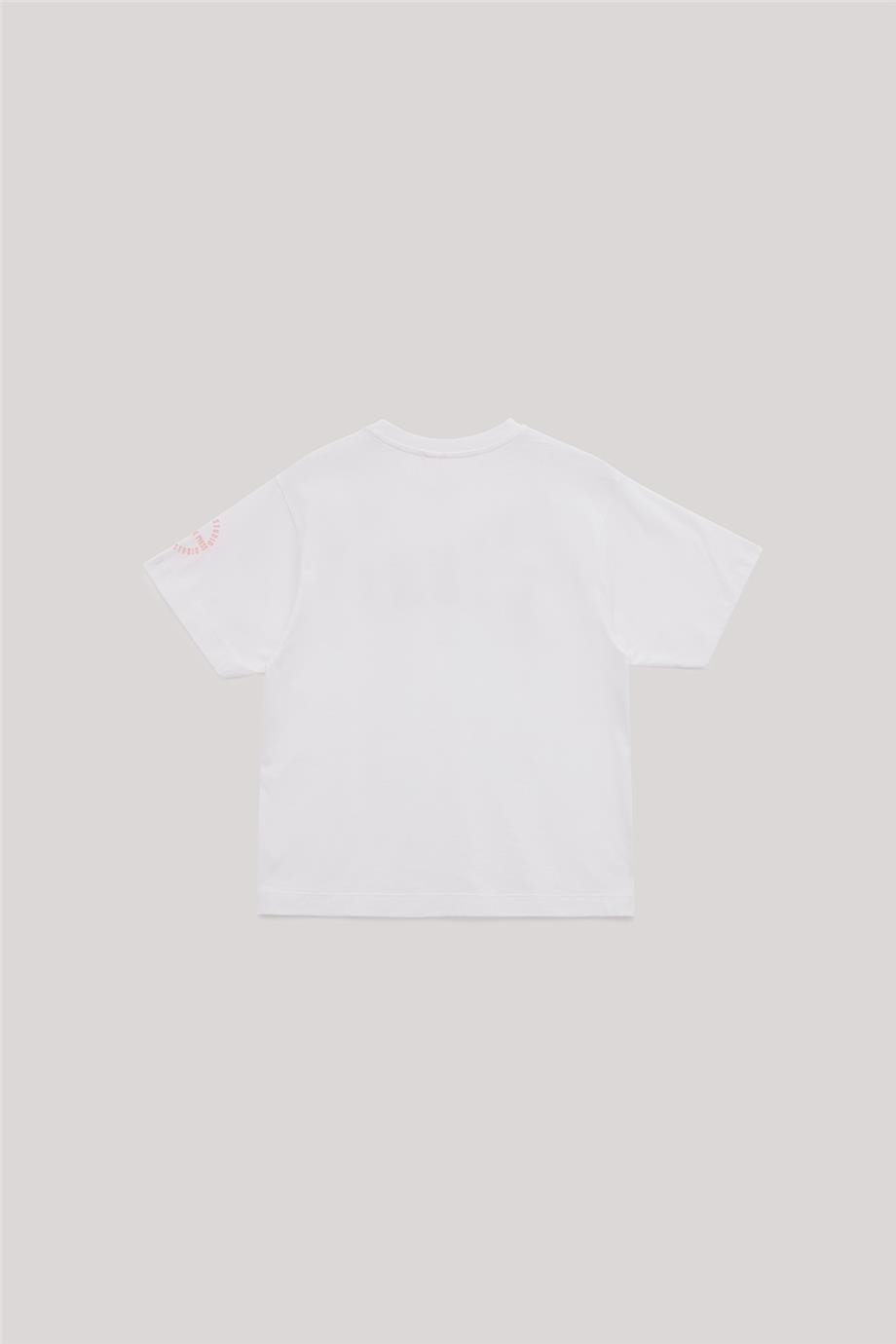 Tyess Kız Çocuk Beyaz T-Shirt