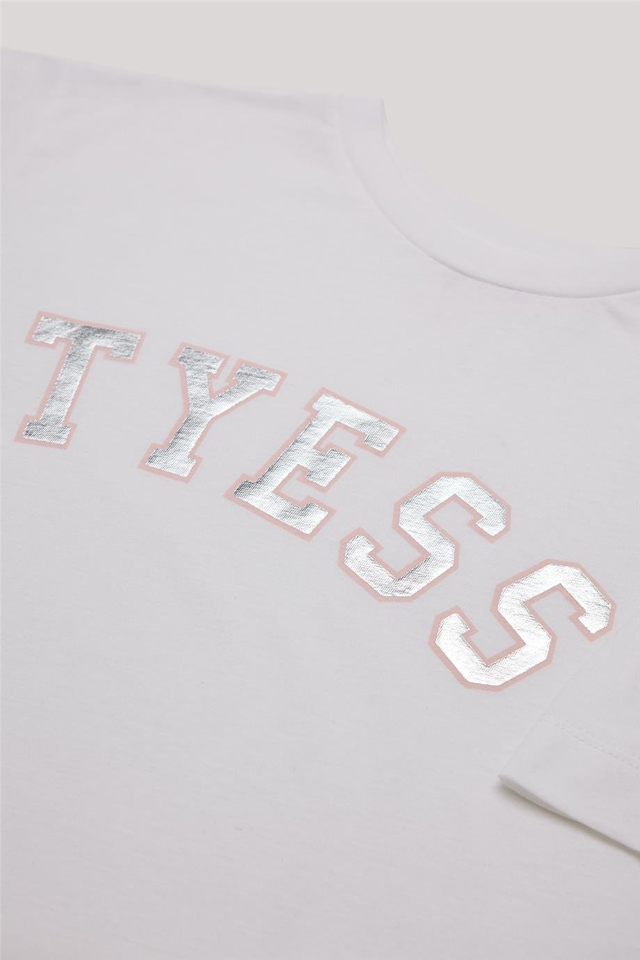 Tyess Kız Çocuk Beyaz T-Shirt