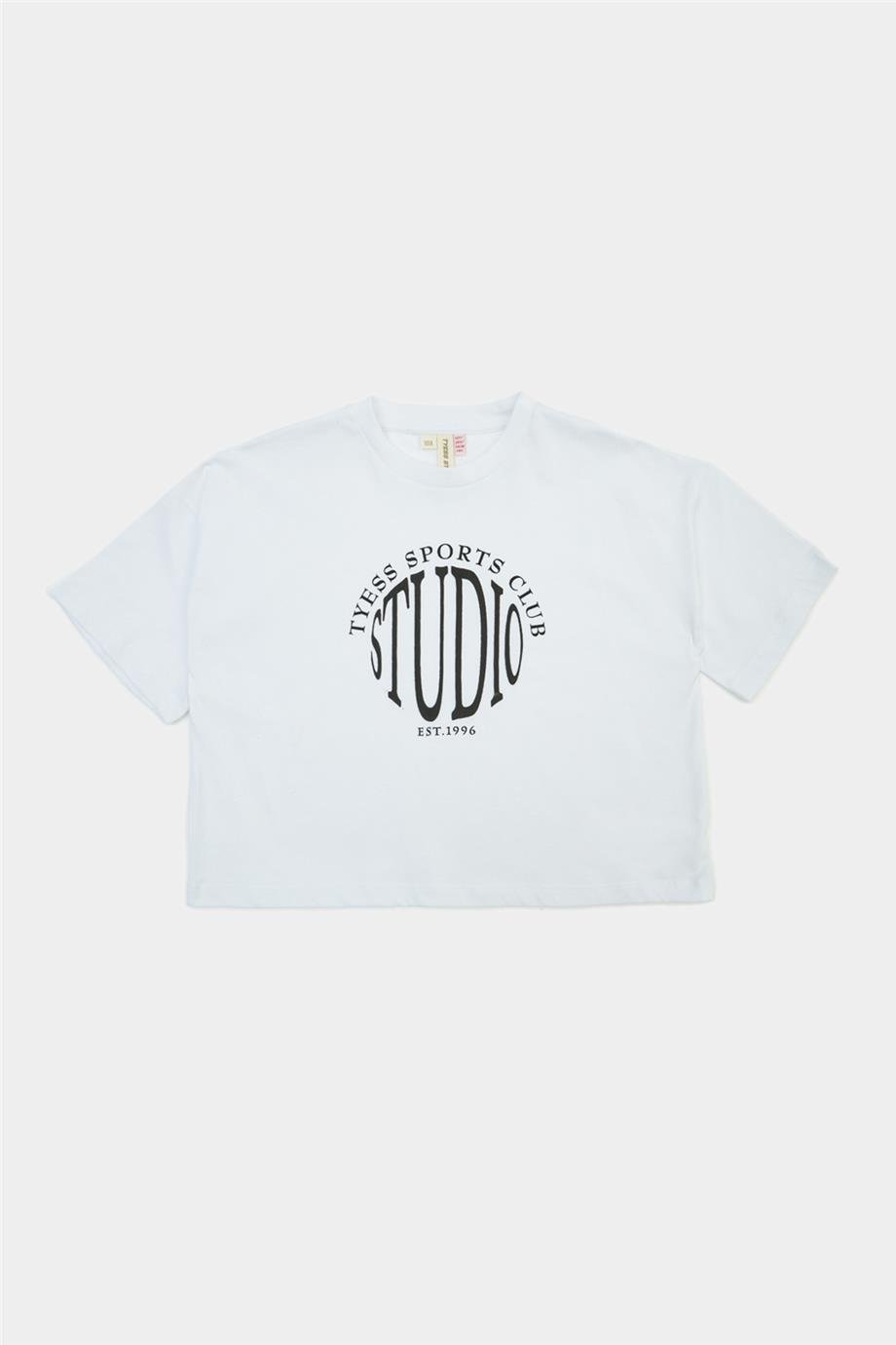 Tyess Kız Çocuk Beyaz Tshirt