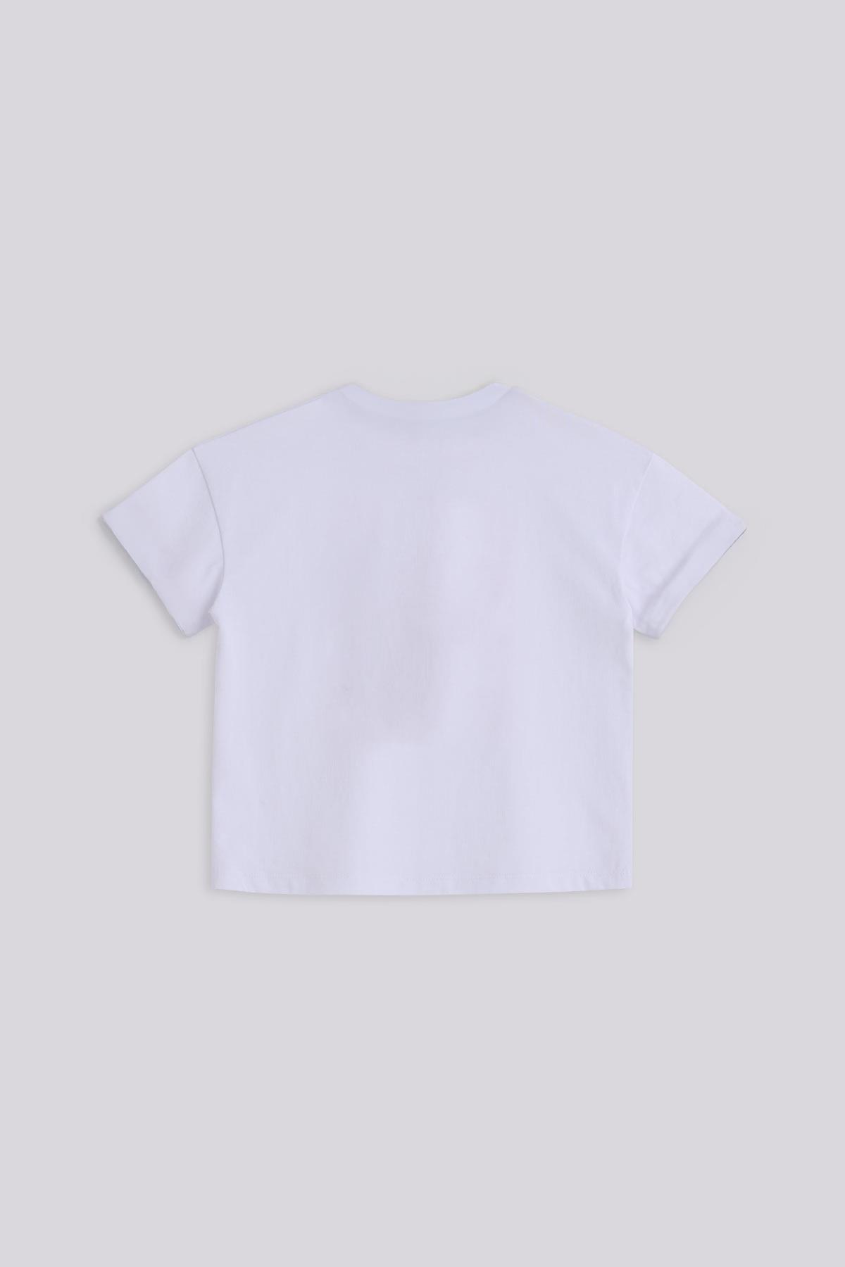Tyess Kız Çocuk Beyaz Tshirt