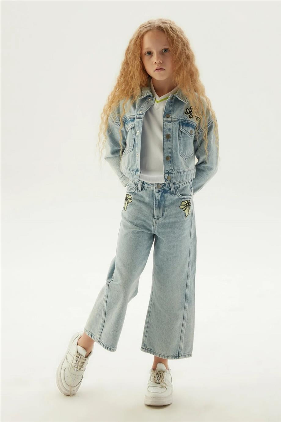 Tyess Kız Çocuk Denim Ceket