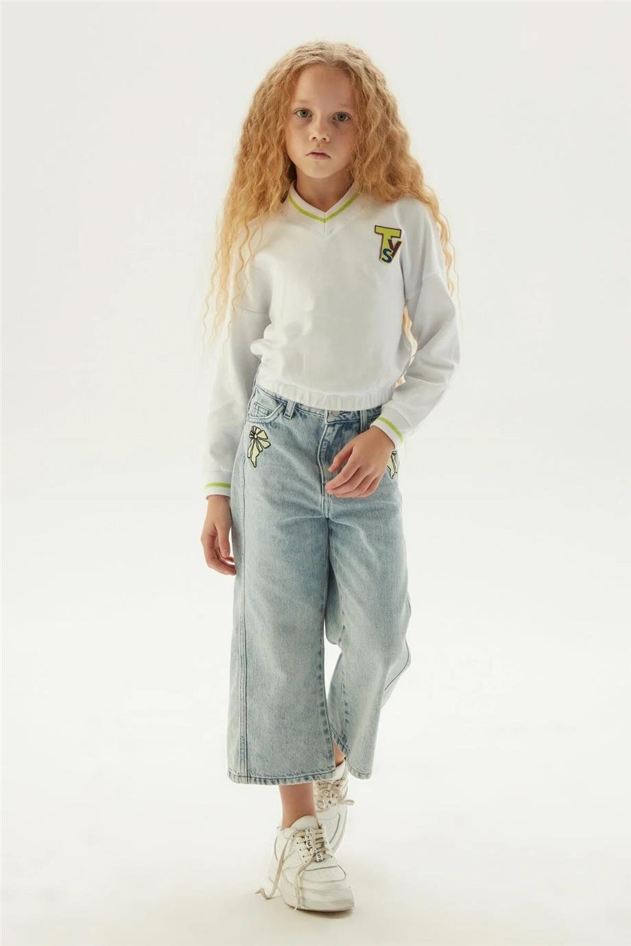 Tyess Kız Çocuk Denim Pantolon