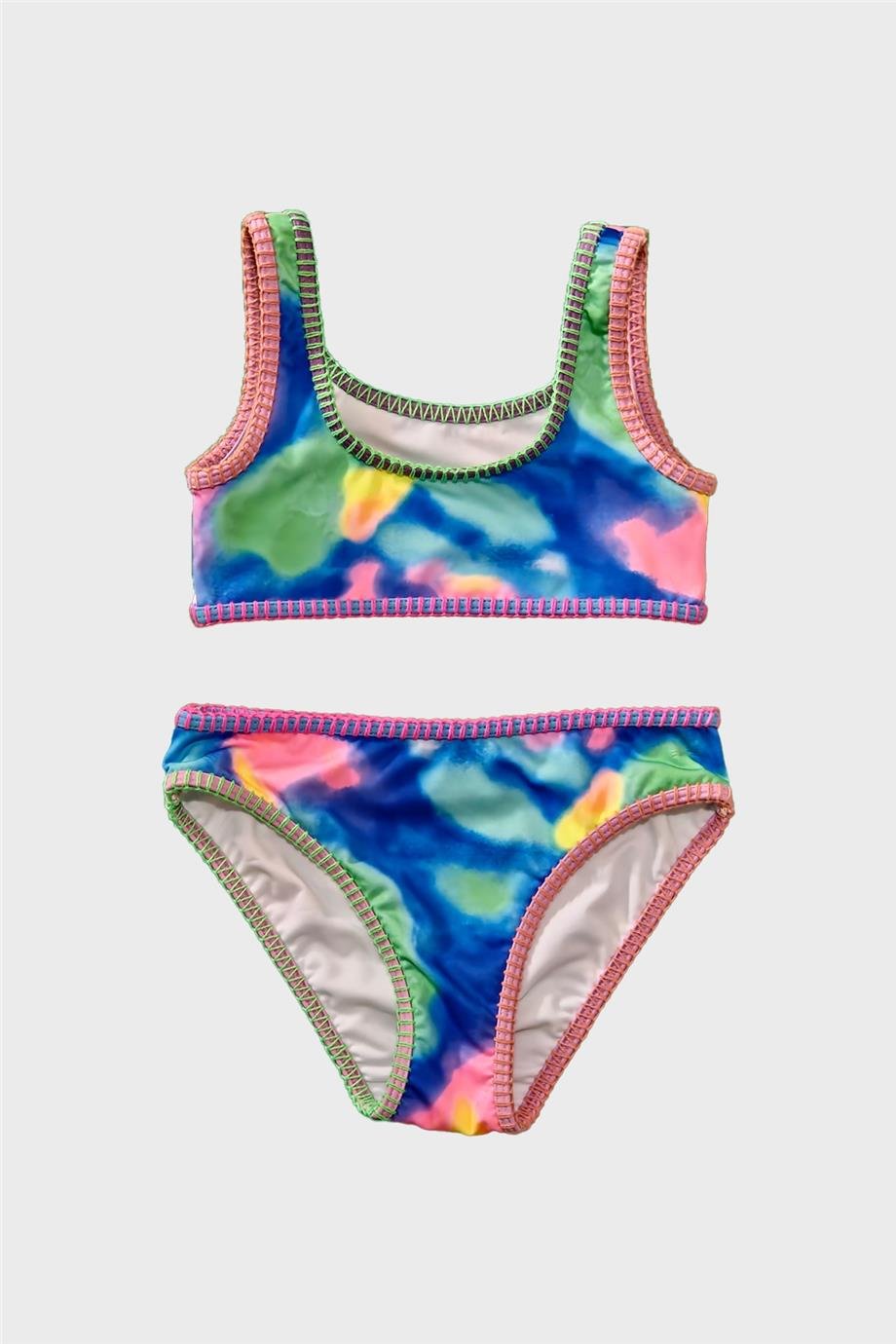 Tyess Kız Çocuk Desenli Bikini