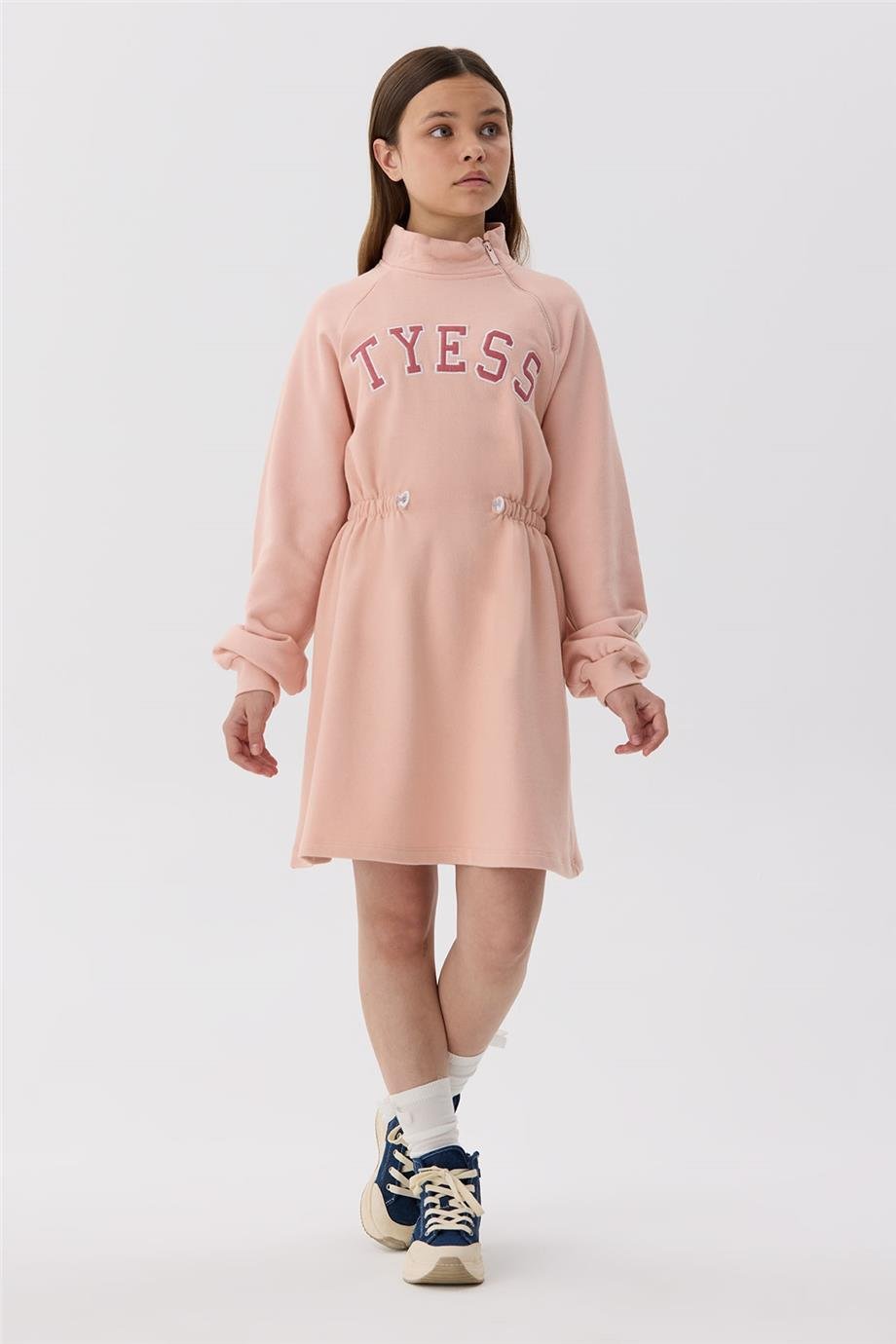 Tyess Kız Çocuk Pembe Elbise