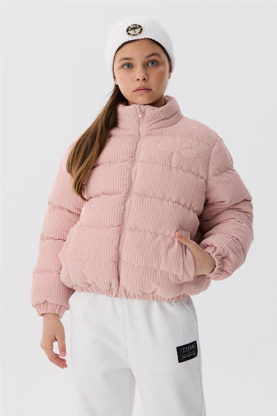 Tyess Kız Çocuk Pembe Mont