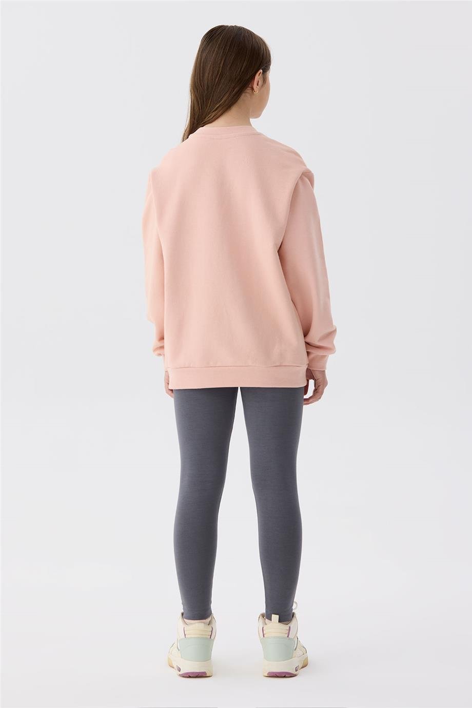 Tyess Kız Çocuk Pembe Sweatshirt