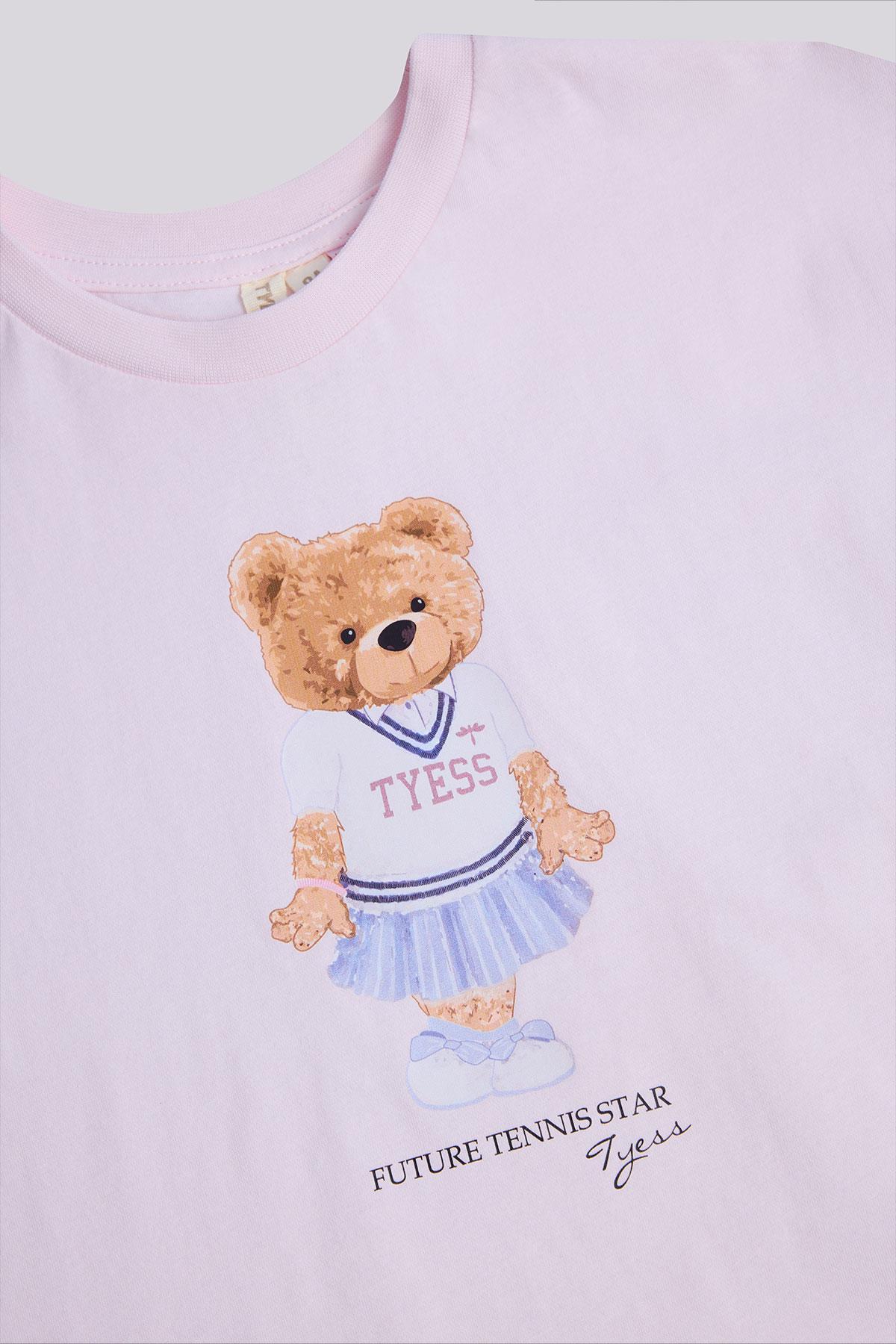 Tyess Kız Çocuk Pembe Tshirt