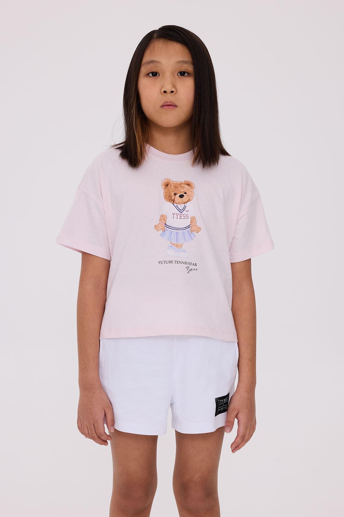 Tyess Kız Çocuk Pembe Tshirt
