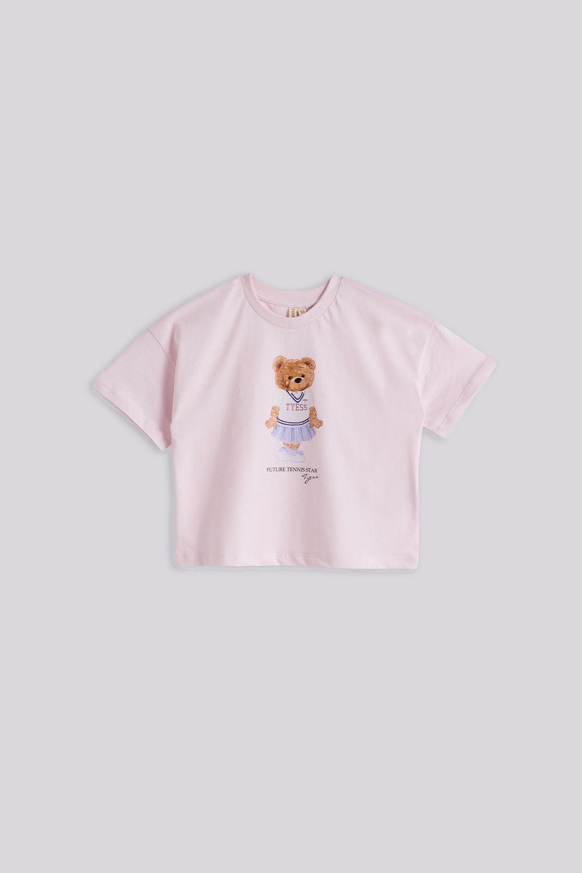 Tyess Kız Çocuk Pembe Tshirt