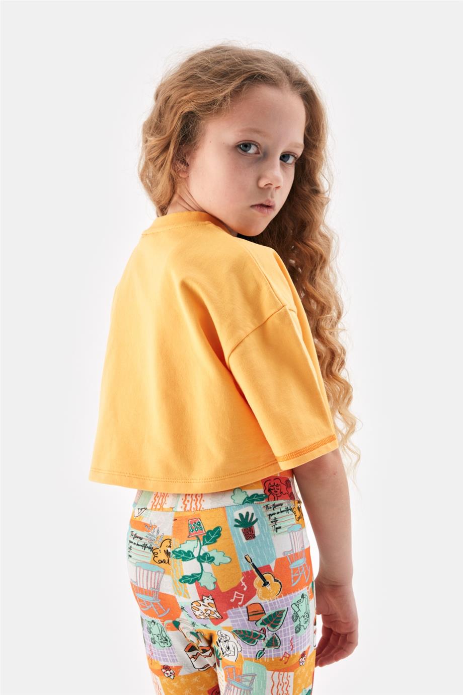 Tyess Kız Çocuk Sarı Sweatshirt