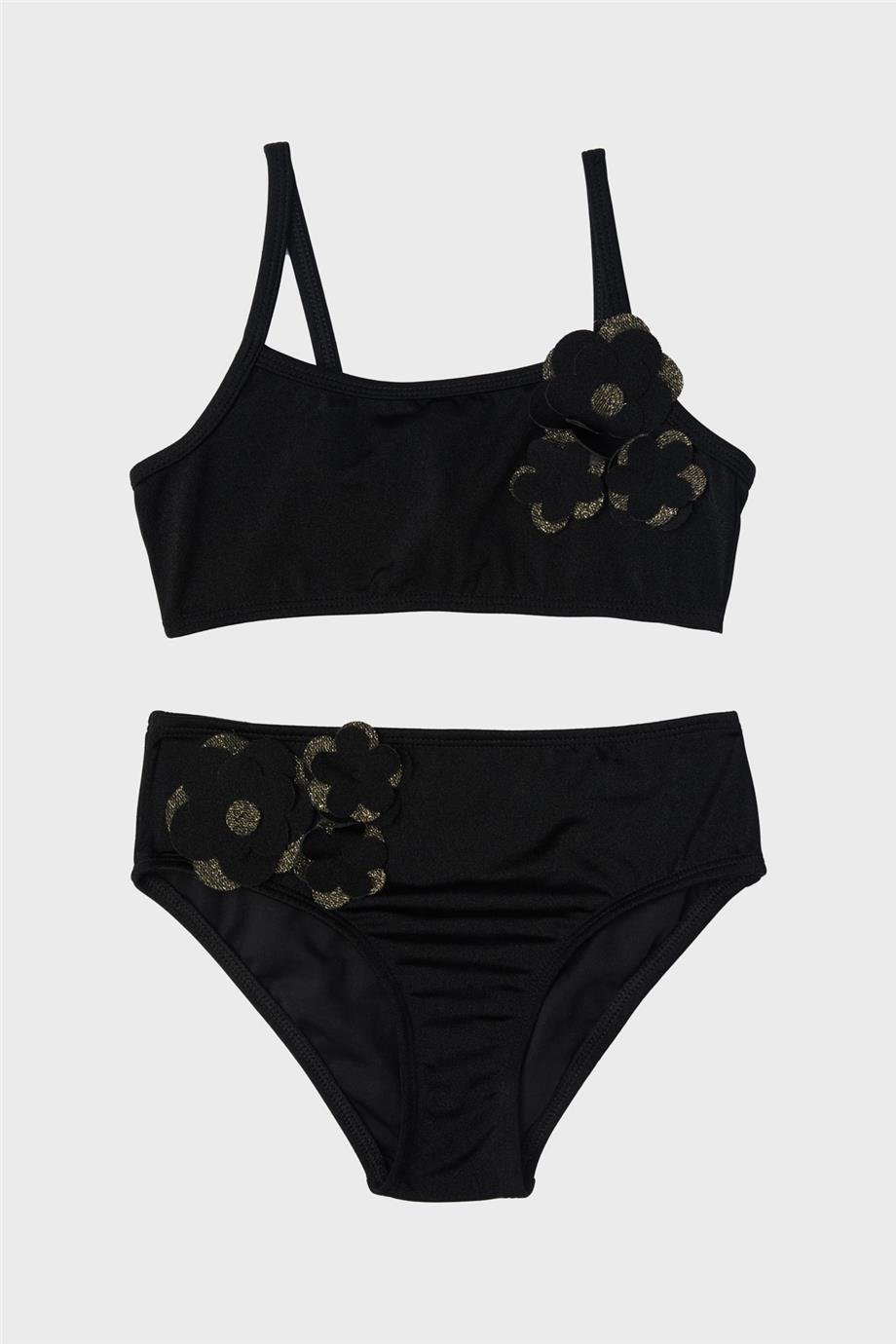 Tyess Kız Çocuk Siyah Bikini