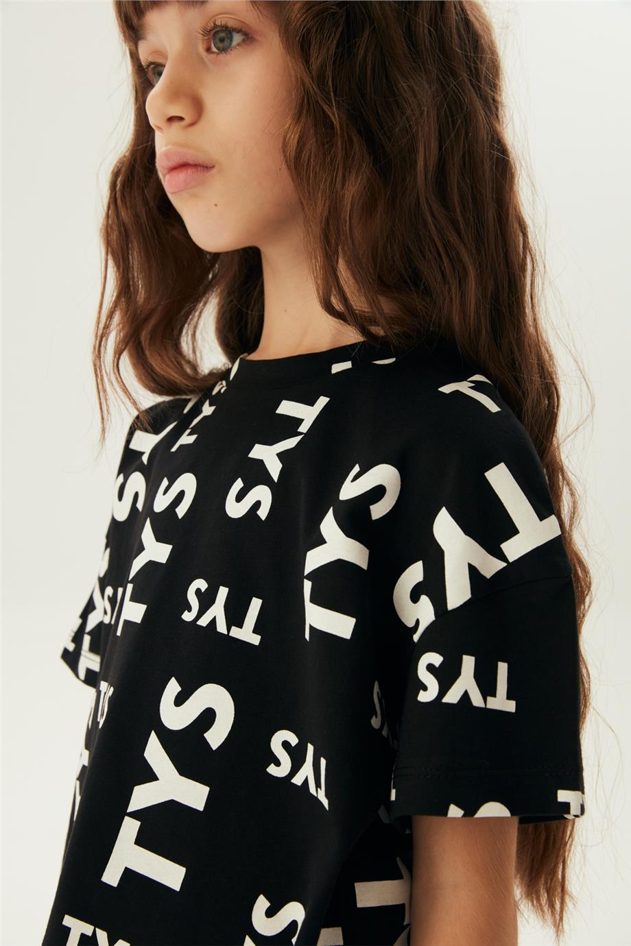 Tyess Kız Çocuk Siyah T-Shirt