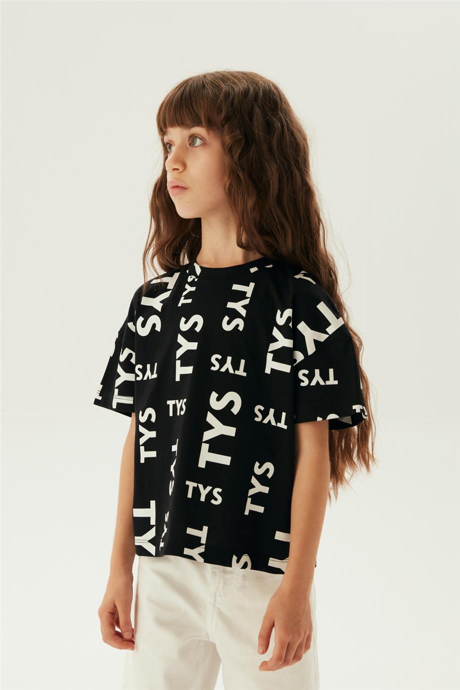 Tyess Kız Çocuk Siyah T-Shirt