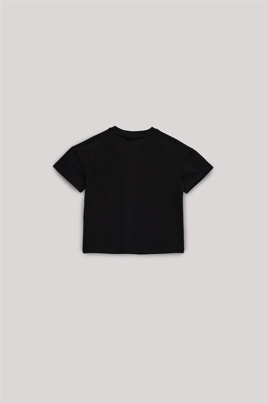 Tyess Kız Çocuk Siyah Tshirt