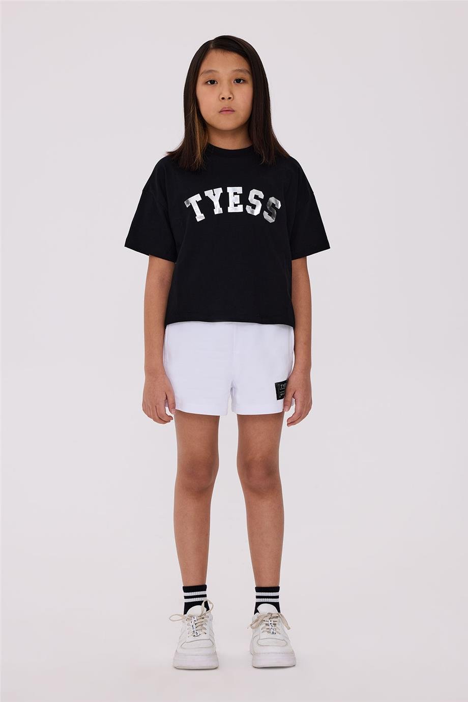 Tyess Kız Çocuk Siyah Tshirt