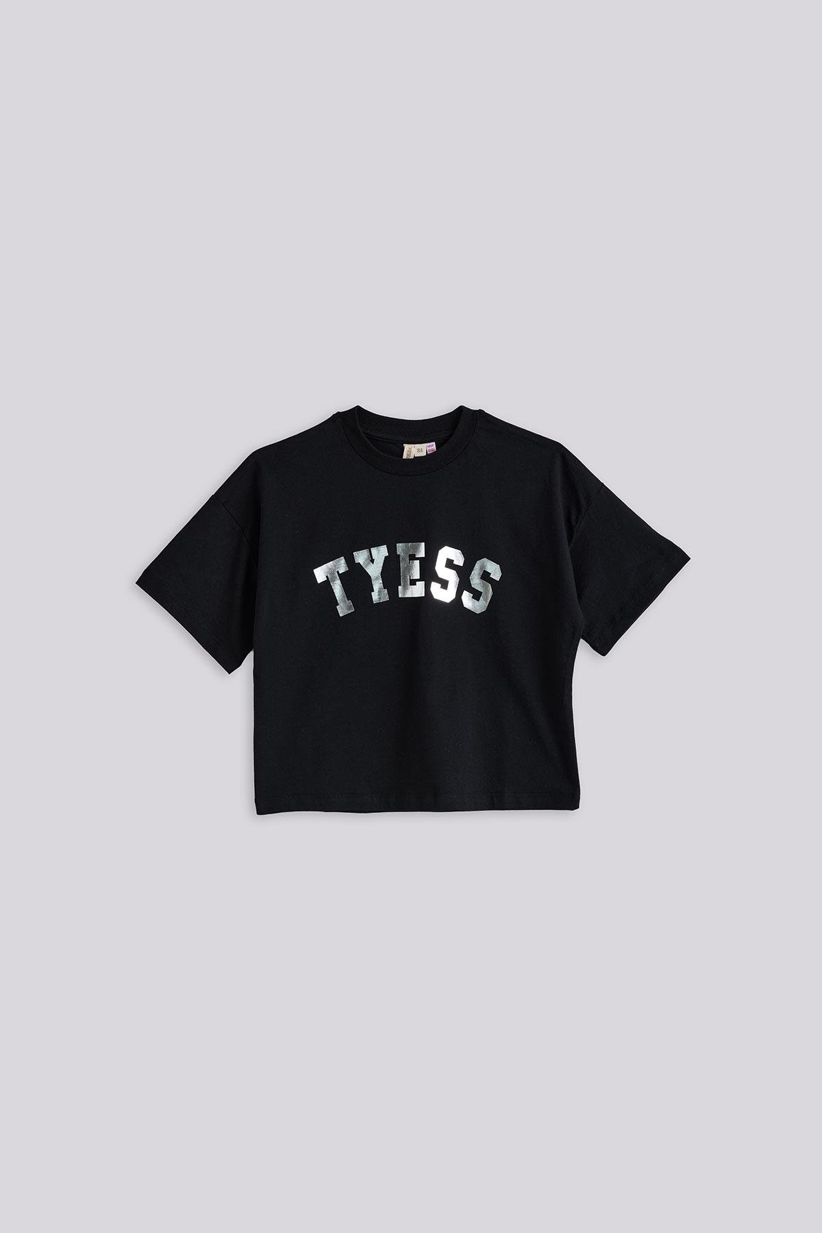 Tyess Kız Çocuk Siyah Tshirt