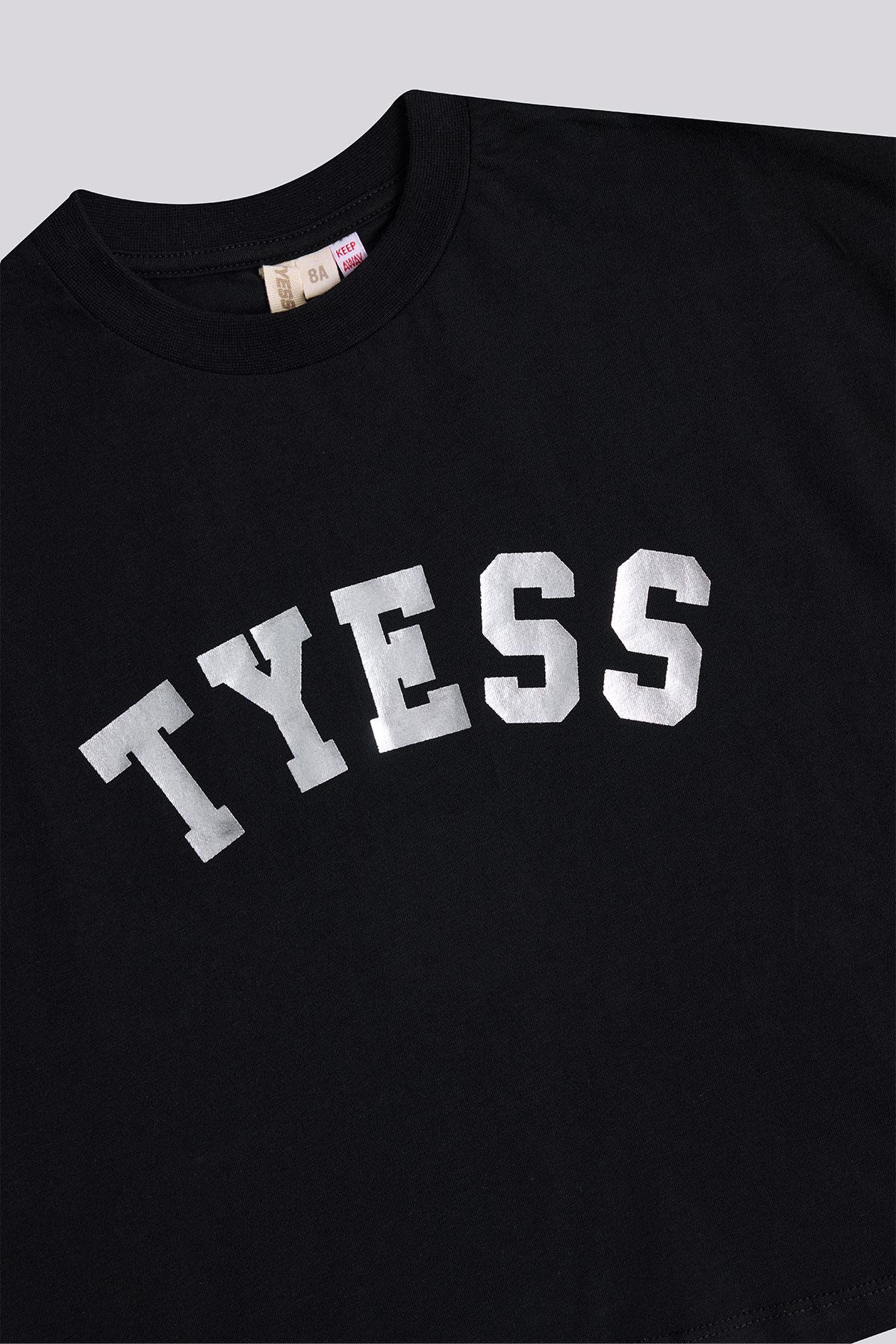 Tyess Kız Çocuk Siyah Tshirt