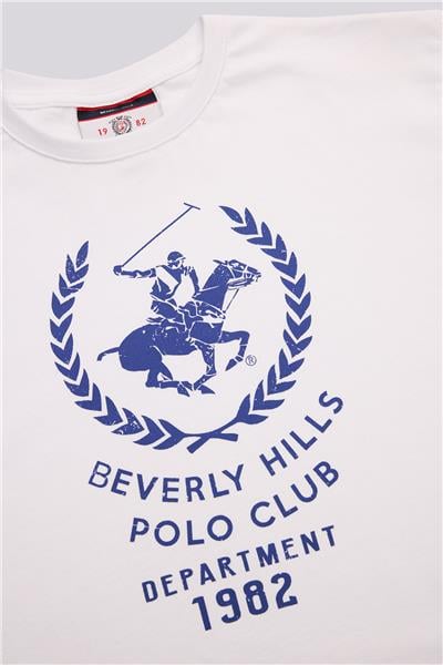 Beverly Hills Polo Club Erkek Çocuk Beyaz Tshirt