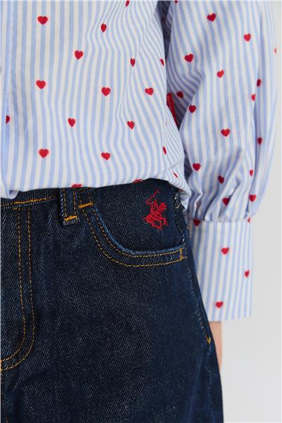 Beverly Hills Polo Club Kız Çocuk Denim Pantolon