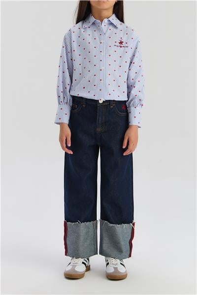 Beverly Hills Polo Club Kız Çocuk Denim Pantolon