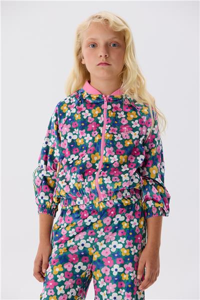 Beverly Hills Polo Club Kız Çocuk Desenli Eşofman Üstü