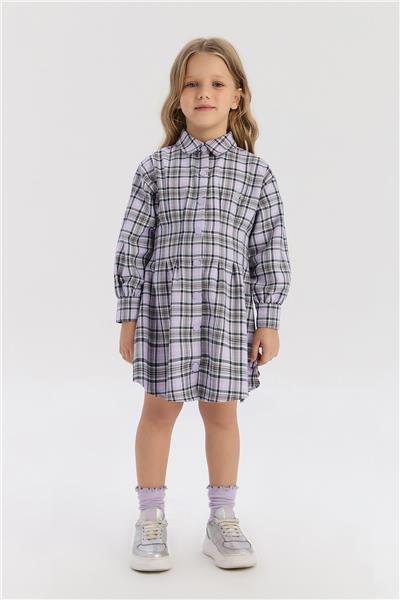 Beverly Hills Polo Club Kız Çocuk Ekose Elbise