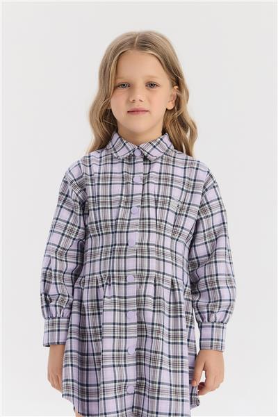 Beverly Hills Polo Club Kız Çocuk Ekose Elbise