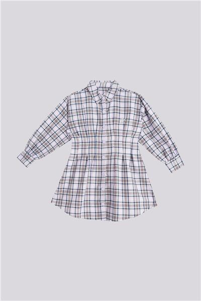 Beverly Hills Polo Club Kız Çocuk Ekose Elbise