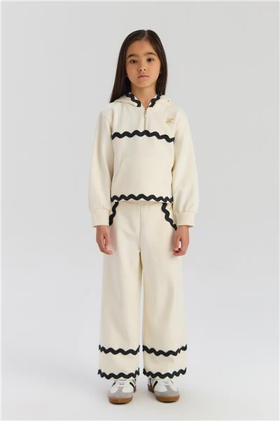 Beverly Hills Polo Club Kız Çocuk Ekru Eşofman Üstü