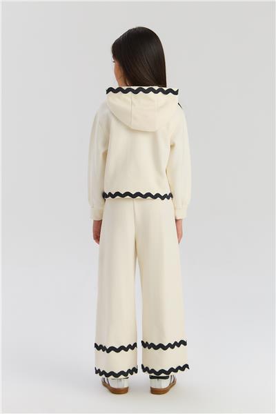 Beverly Hills Polo Club Kız Çocuk Ekru Eşofman Üstü