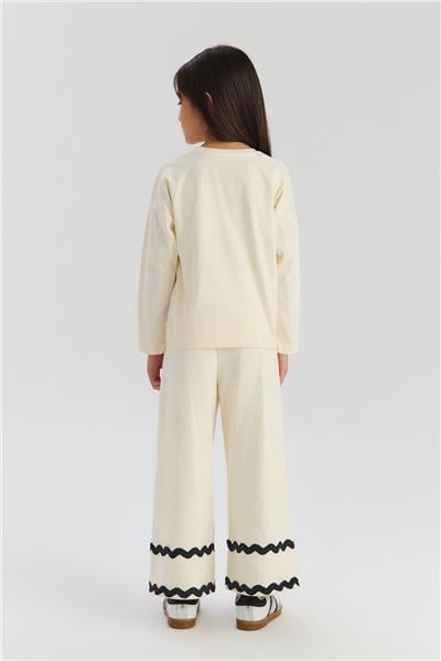 Beverly Hills Polo Club Kız Çocuk Ekru Tişört